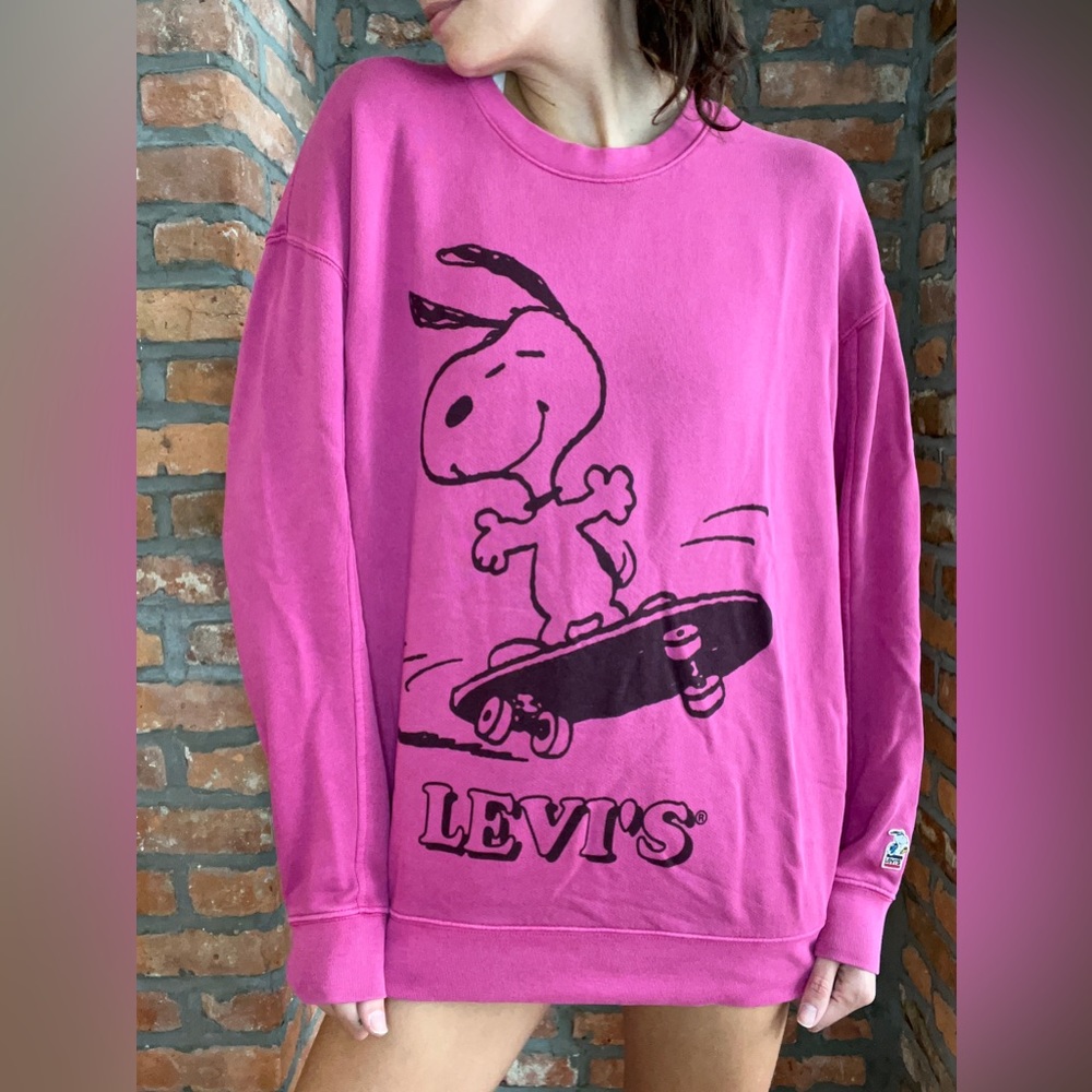 Pink Snoopy sweatshirt
